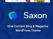 Saxon Thème WordPress pour blogs marketing magazines contenu viral