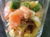 Tartare saumon mangue
