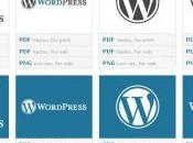 Logo,boutons fond ecran Wordpress