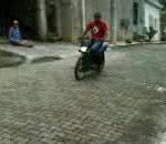 Mauvais freinage mobylette