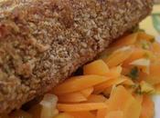 Pavé saumon croûte noisettes carottes gingembre