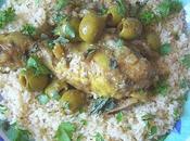 Tajine poulet olives citron confits départ pour souks, épices pays l'arganier