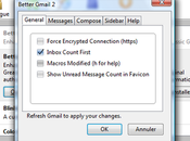 Gmail ajouté icone affiche nombre d’email recu