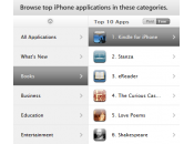 iTunes Store Kindle iPhone dépasse Stanza téléchargements