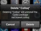 Removal désinstaller applications Cydia clics