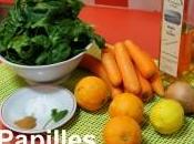 Salade carottes pousses d'épinard citron l'orange