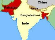séparation l'Inde encercle Bangladesh avec barbelé