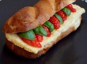 Sandwich trompe l'oeil fraise, basilc polenta vanillée (avec autre dessert bonus)