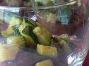 Verrine légumes, confiture d'olives vertes