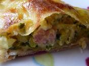 Feuilles brick fromage courgette jambon