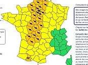 Meteo-France place départements vigilance orange orage