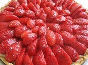 Tarte fraises creme pâtissiere (vegan)