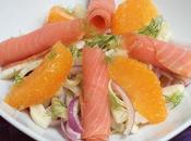 Salade fenouil, orange saumon fumé