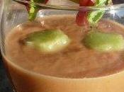 Soupe froide melon/tomate association très fraîche