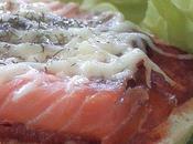 Bruschettas saumon fumé/mozzarella