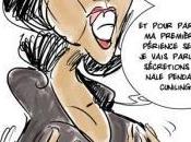 Caricature avec Isabelle Alonzo, rouge, c'est rouge...