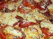 Tarte fine tomates, mozzarella, Serrano