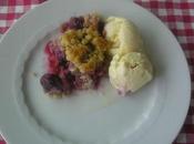 crumble cerises