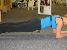 Exercer abdominaux avec "plank"