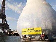 iceberg Seine Greenpeace lance ultimatum Nicolas Sarkozy