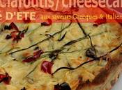 Clafoutis/chessecake fromager salé saveurs grecques italiennes fêta-courgette-olives ricotta -parmesan)**