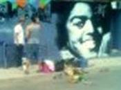 Mural Michael Jackson Festival Jazz avec graffiteurs Fluke Omen
