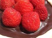 Tartelette fraises ganache chocolats
