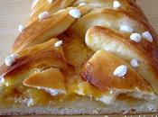 Tresse briochée pêche