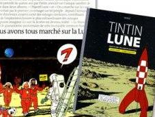 Lune Tintin Neil Amstrong
