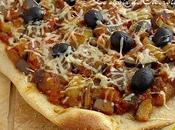 Pizza ratatouille olives noires