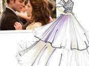 Stylistes dessinent robe mariage Bella