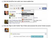 Application Facebook: SocialToo, publiez statuts Facebook Twitter