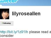 Quand Lily Allen tweet Twitter