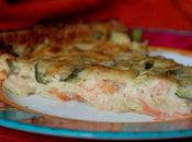 Quiche sans pâte courgette saumon