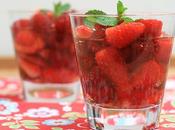 Nage fraises framboises menthe