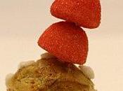 Mini choux chantilly fraises Tagada