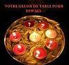 Diwali, idees decoration table