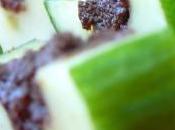 Apéritif dinatoire, idées Bouchée concombre tapenade