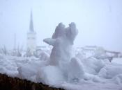Bonhommes neige l'estonienne