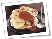 Pancakes banane coulis choco caramel