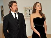 Angelina Jolie Brad Pitt ensemble vernissage l'exposition Moca