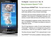 Sony Ericsson Xperia pour février