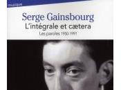 L'Integrale Caetera Paroles 1950-1991, Serge Gainsbourg