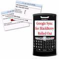 Google Sync actuellement compatible avec Blackberry.