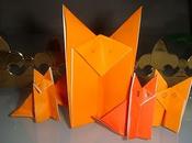 Origami jour renard boomerang