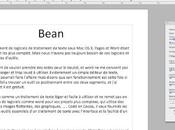 Bean, traitement texte poids plume