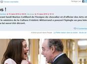 Marion Cotillard embrochée Frédéric Mitterrand