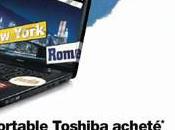 portable Toshiba acheté égal billet d’avion aller/retour offert