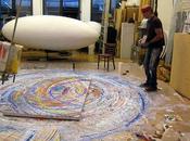 œuvres d'art faites pendule.