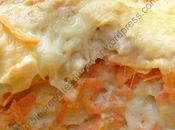 Lasagnes carottes, poulet bleu Carrot, chicken blue cheese lasagna